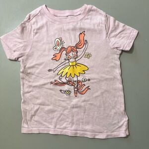 Toddler Girls Short-Sleeve Graphic T-Shirt – Size 5T | Soft Cotton Casual Tee